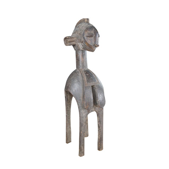African Monumental Baga Nimba Guinea African Tribal Shoulder Mask Headdress 71" For Sale - Image 3 of 13