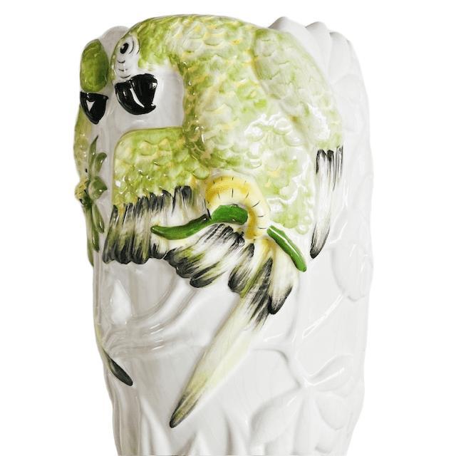 Vintage Portuguese White Ceramic Vase, 1940s For Sale - Image 5 of 10