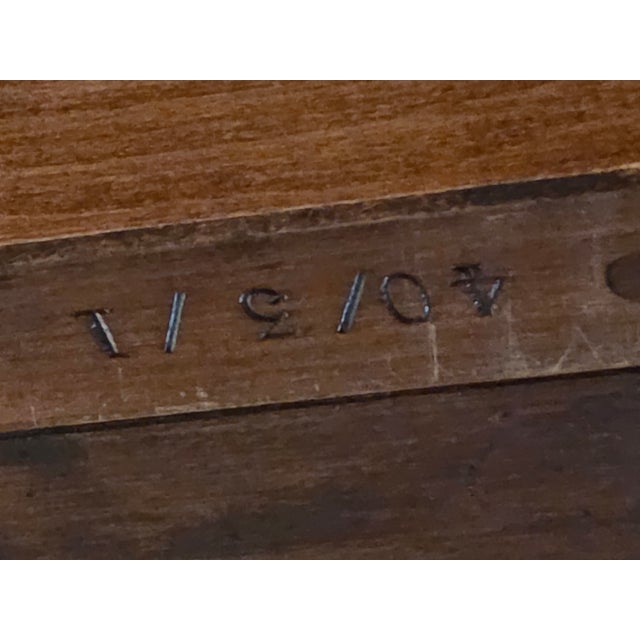 Red Antique 1940s Regency Style Large 71- Inch Mahogany Dining Table Game Table For Sale - Image 8 of 15