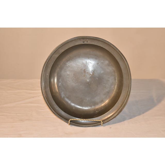Metal Early 19th Century Pewter Bowl For Sale - Image 7 of 10