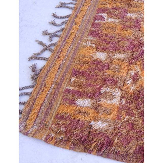 Tribal Moroccan Burnt Orange Rug - 12.4 X 5.8 Ft For Sale - Image 3 of 8