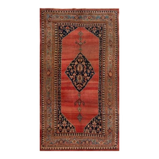 Early 20th Century Antique Bidjar Wool Rug For Sale
