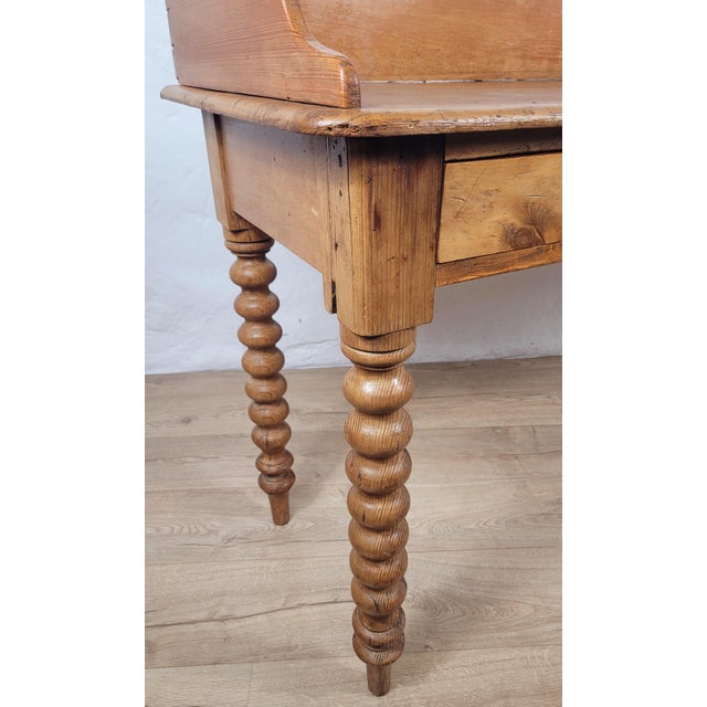 Victorian Pine Farmhouse Kitchen Table, 19th Century For Sale - Image 10 of 18