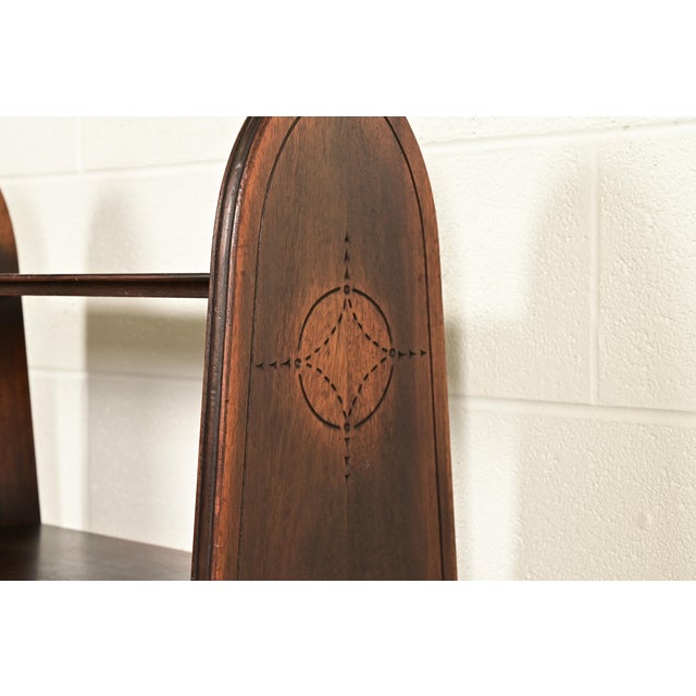 Wood Limbert Antique Mission Oak Arts & Crafts Bookcase or Magazine Stand, Circa 1910 For Sale - Image 7 of 11