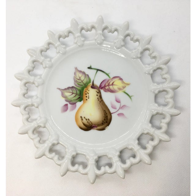 Vintage 1960s Lefton China Hand Painted Plates - a Pair For Sale - Image 4 of 6