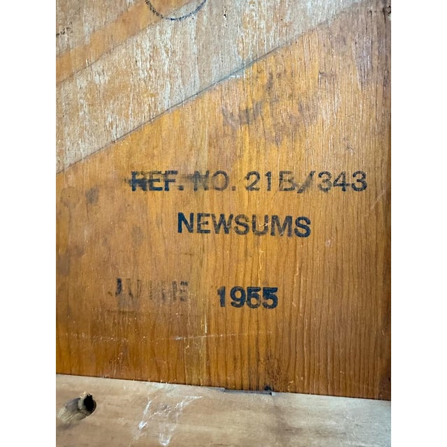 Mid-Century Modern Utility Desk Table in Beech and Pine, 1955 For Sale - Image 11 of 13