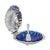 Vintage Blue Glass Queen Anne Scallop Shell Butter Dish, 1960s For Sale - Image 6 of 13