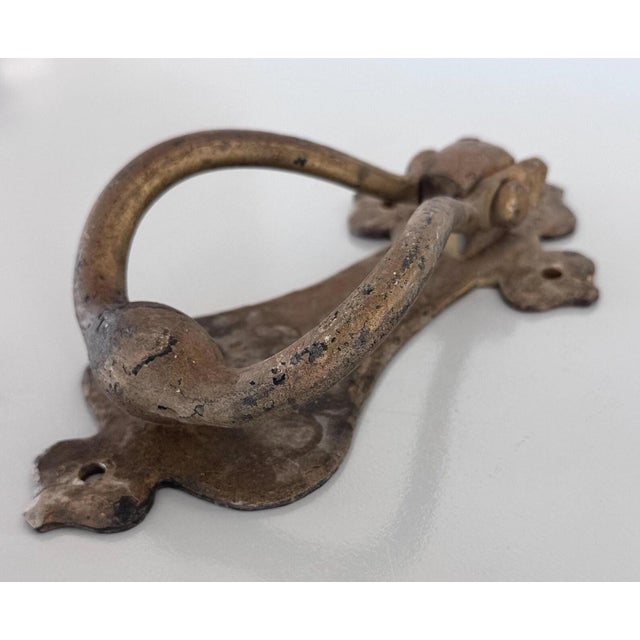 Antique Cast Iron Door Knocker For Sale - Image 4 of 6