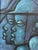 Here is an original abstract Buchi Upjohn painting of two black men, possibly soldiers? 12 3/4 inches by 19 inches....