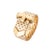 Stylish retro buckle ring crafted in 14 karat yellow gold (circa 1940s). The ingenuity of the ring lies in its design. The...