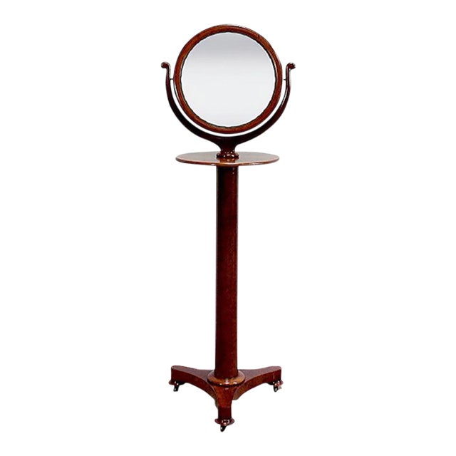 Empire Psyché Mirror in Mahogany, Early 19th Century For Sale