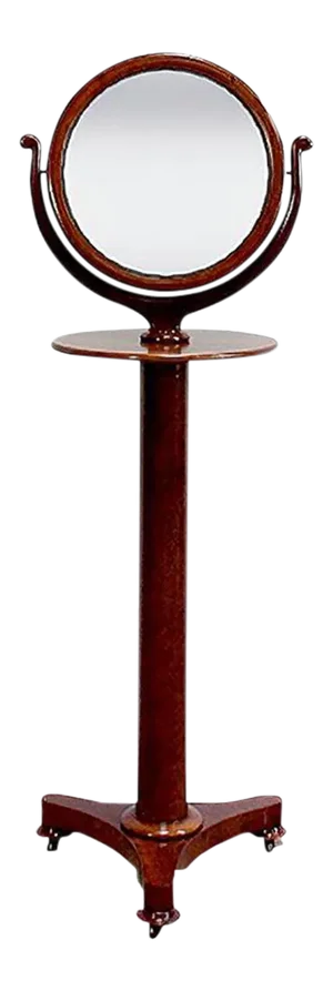 Empire Psyché Mirror in Mahogany, Early 19th Century