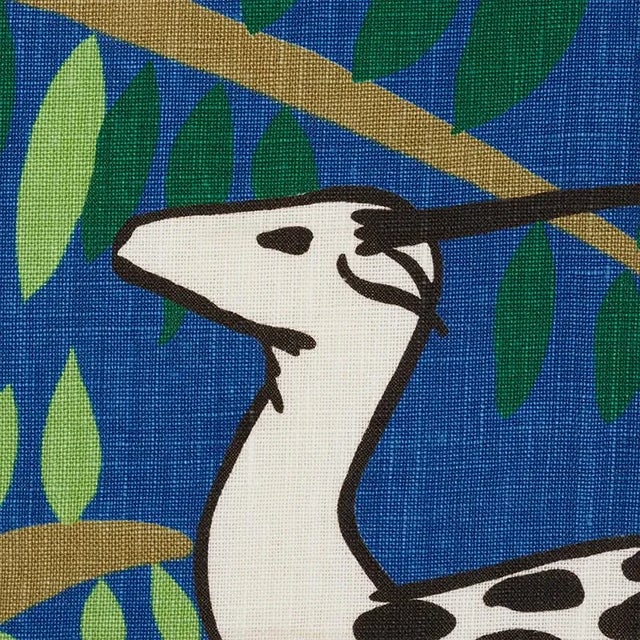 Graceful antelopes leap through an abstract, fantasy forest in this sleek design, created exclusively for Schumacher by...