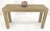 lacquered Grass Cloth Mid Century c1970s Console Sofa Table MINT For Sale - Image 10 of 13