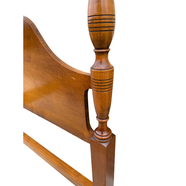 Wood Baker Furniture Full Size Four Poster Bedframe For Sale - Image 7 of 10