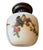 Mid 20th Century Vintage Hand Painted Glass Shade Ceiling Light Fixture For Sale - Image 5 of 6