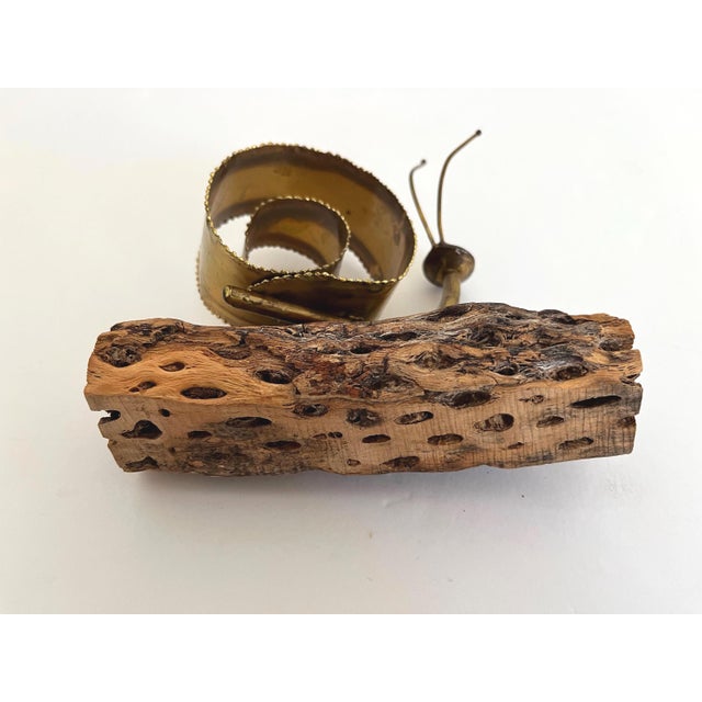 1970s Torch Cut Snail Sculpture For Sale - Image 18 of 18