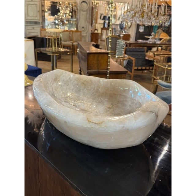 Transitional South American Rock Crystal Bowl For Sale - Image 3 of 4
