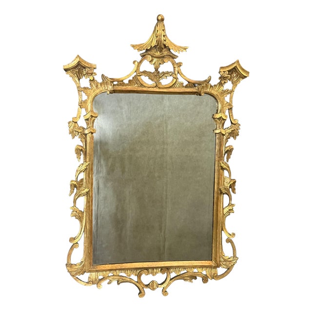 Antique Italian Giltwood Mirror, 1800s For Sale