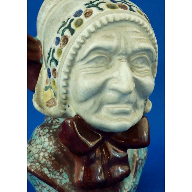 20th Century Ceramic Bust of Fisherman's Wife from Michael Andersen & Son, Denmark For Sale - Image 12 of 18