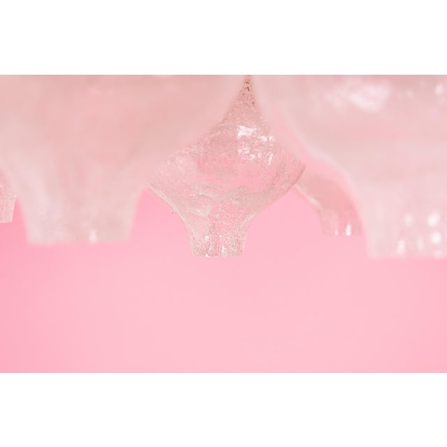 Tulipan Waterfall Glass Chandelier from Kalmar, Austria, 1960s For Sale - Image 11 of 18