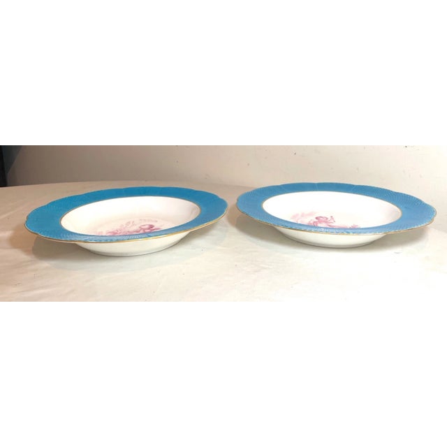 Ceramic Pair of Antique Hand Painted Porcelain Minton John Mortlock Cherub Putti Bowls For Sale - Image 7 of 12
