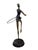 1980s Maitland-Smith Handmade Brass Ballerina Acrobatic Sculptures With Rings, a Pair For Sale In Greensboro - Image 6 of 12