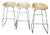 Bar Stool in Cream Leather from Moroso For Sale