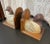 Vintage Duck Bookends from the 80's Hand painted wood. Distressed look. One pair of 2 bookends. Showroom Sample. Never used.