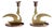 Scandinavian Brass Bird Candleholders, 1960s, Set of 2 For Sale