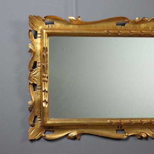 Mirror in Carved and Gilded Fir Wood For Sale - Image 3 of 10
