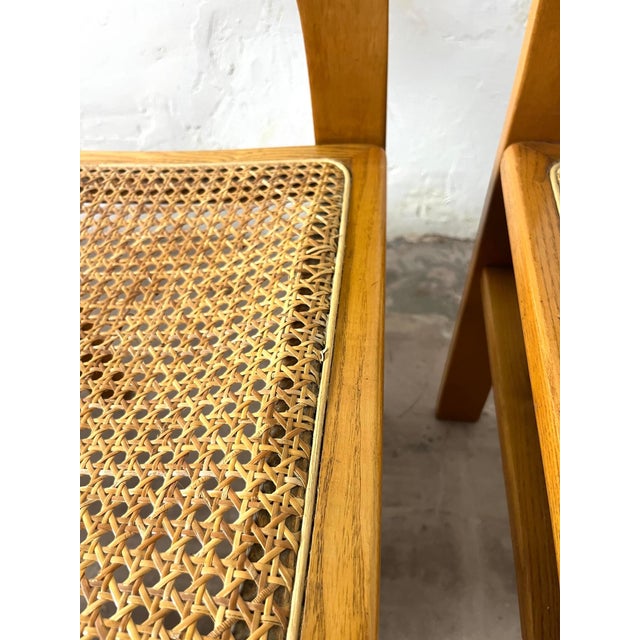 Beige Vintage Arcadia Cane Chairs from Fratelli Tagliabue, 1970, Set of 4 For Sale - Image 8 of 18