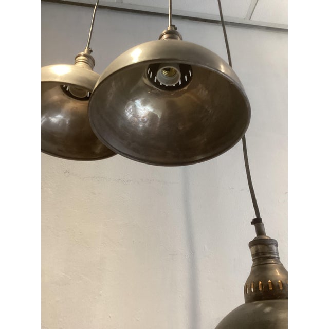 Vintage Brass Pendant Lights, 1980s, Set of 3 For Sale - Image 4 of 7