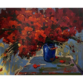Oil Painting Poppies Are Red Oksana Ivanyuk For Sale