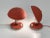 Wonderful pair of Bauhaus red table lamps produced during the 1930s in Czech Republic. They are both functional and...