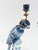 French Blue and White Porcelain Parrot Candlesticks with Gilt Mounts, Set of 2 For Sale - Image 3 of 13