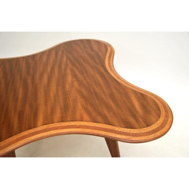 Vintage Walnut Cloud Coffee Table by Neil Morris for Morris of Glasgow, 1950s For Sale - Image 9 of 11