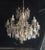Large early 20th century Italian gilt metal and crystal chandelier with macaroni beaded decorations. This would look great...
