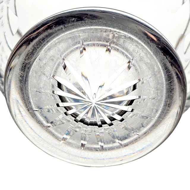 Late 20th Century Waterford Crystal Heavy Cut Footed Centerpiece Bowl For Sale - Image 12 of 12