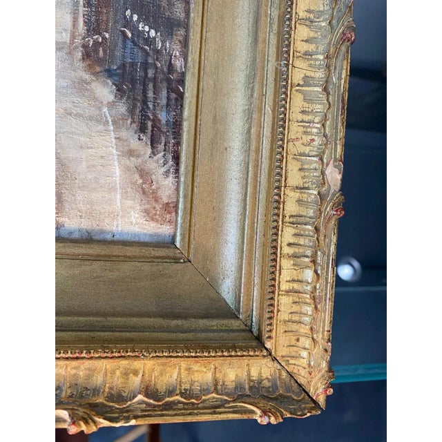 Christian Axtmann, Snowy Farm in Switzerland, Oil on Canvas, 1918, Framed For Sale - Image 6 of 8