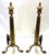 Stately pair of antique Bradley & Hubbard andirons. These andirons are from the turn of the century and designed in the...
