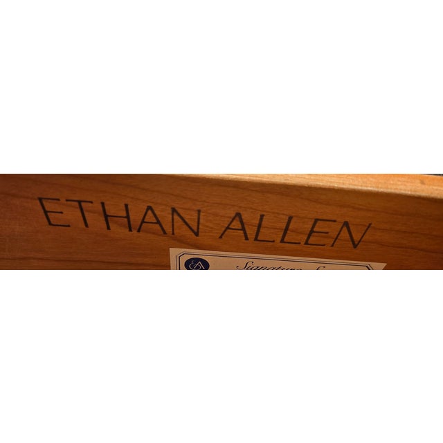 1990s Ethan Allen American Impressions Nightstand End Side Table Mission Arts Crafts For Sale - Image 9 of 11