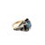 Vintage 14k Yellow Gold Gia Certified Burma No-Heat 6.01ct Cushion Sapphire Ring, Size 8.5 For Sale - Image 4 of 5