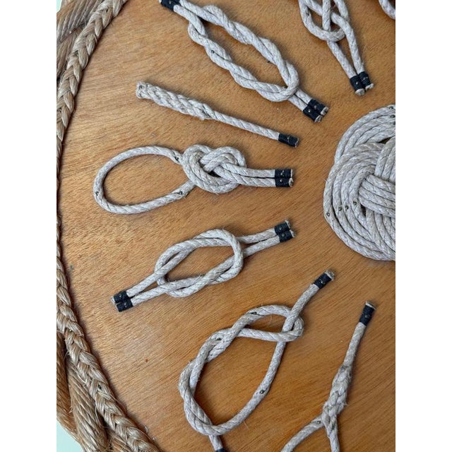 Vintage Nautical Rope Knot Wall Sculpture, 1970s For Sale - Image 6 of 12