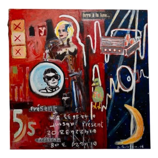 Delphine Perlstein, Earth to the Moon, 2006, Oil For Sale