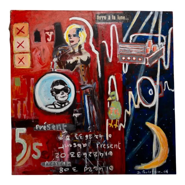 Delphine Perlstein, Earth to the Moon, 2006, Oil For Sale