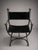 Art Deco Iron & Leather Curule Armchairs — Set of Four, Sold in Pairs or as a Complete Set For Sale - Image 3 of 9