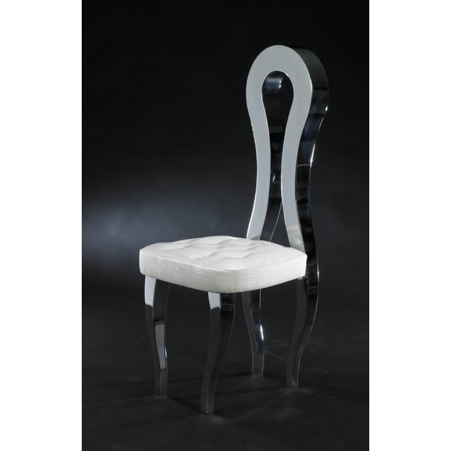 Italian Eco-Pelle Silhouette Dining Chair from VGnewtrend For Sale - Image 4 of 4