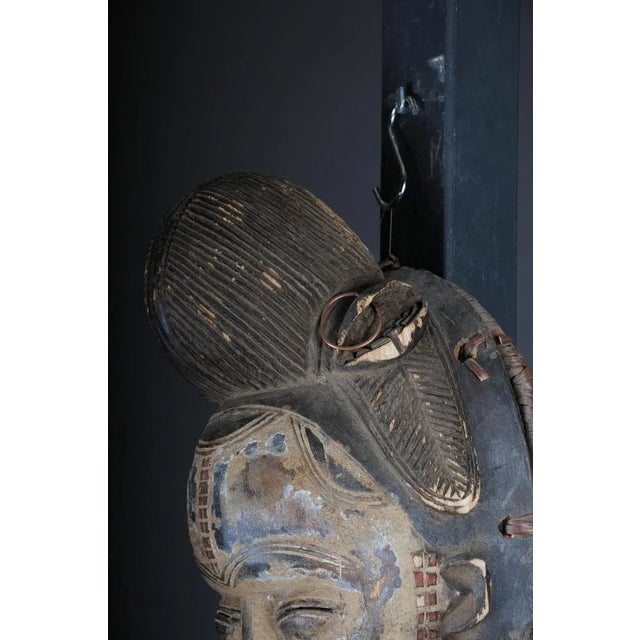 Antique Carved Wooden Face Mask For Sale - Image 11 of 13