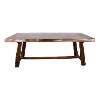 Large Brutalist Style Dining Table by Olavi Hänninen for Mikko Nupponen, 1960 For Sale